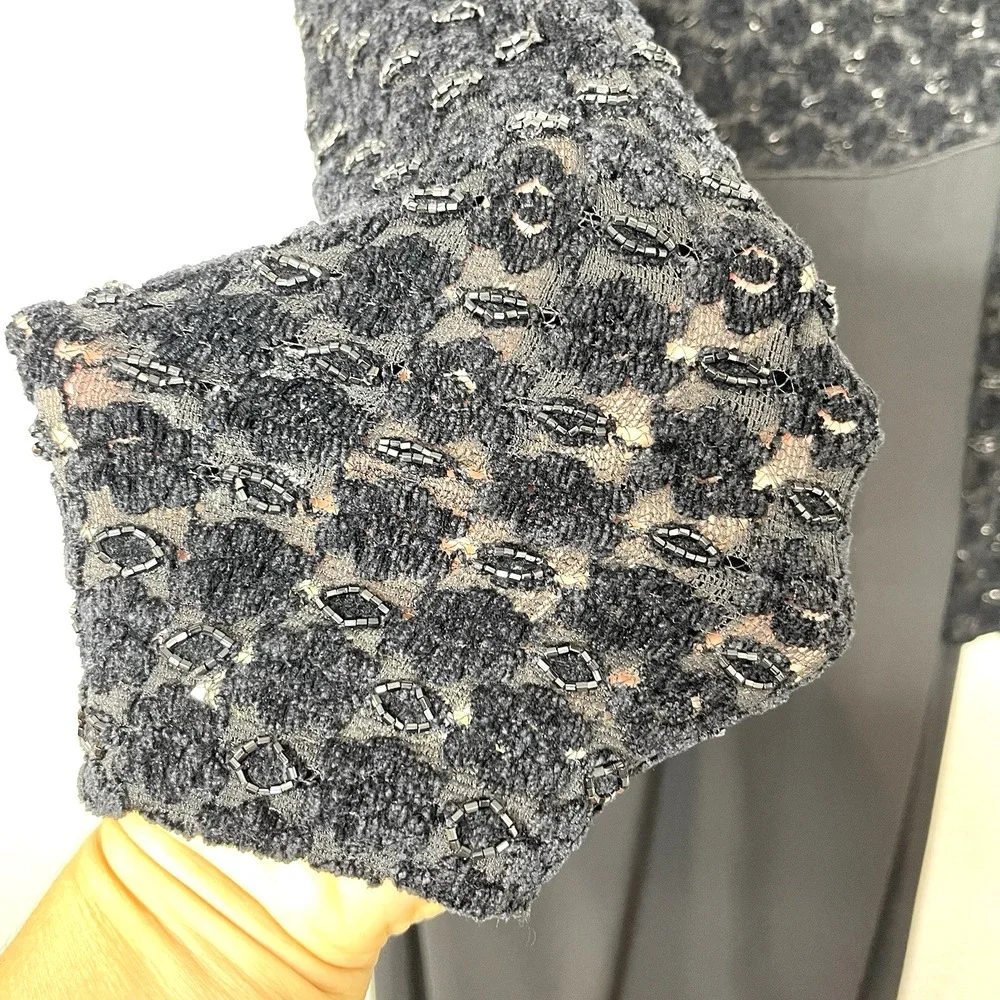 Vintage 90s‎ Rimini by Shaw Women's Velvet Floral Formal Evening Maxi Dress 14 - Picture 6 of 10